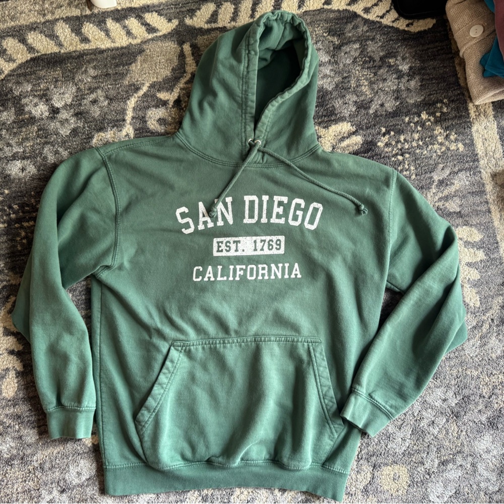 Freeway Exchange Green San Diego California Tourist Hoodie 🌲